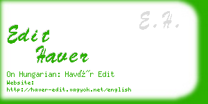 edit haver business card